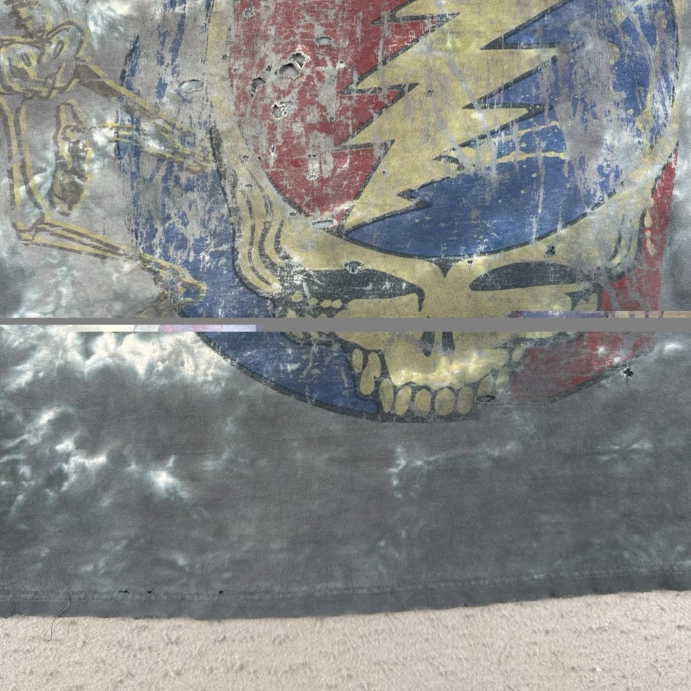 Vintage Y2K Grateful Dead Shirt Men's 2XL Tie Dye Liquid Blue Steal Your Face - Picture 5 of 16